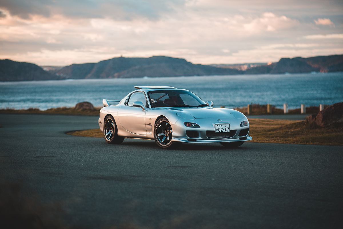 汽车,rx7,马自达和海岸