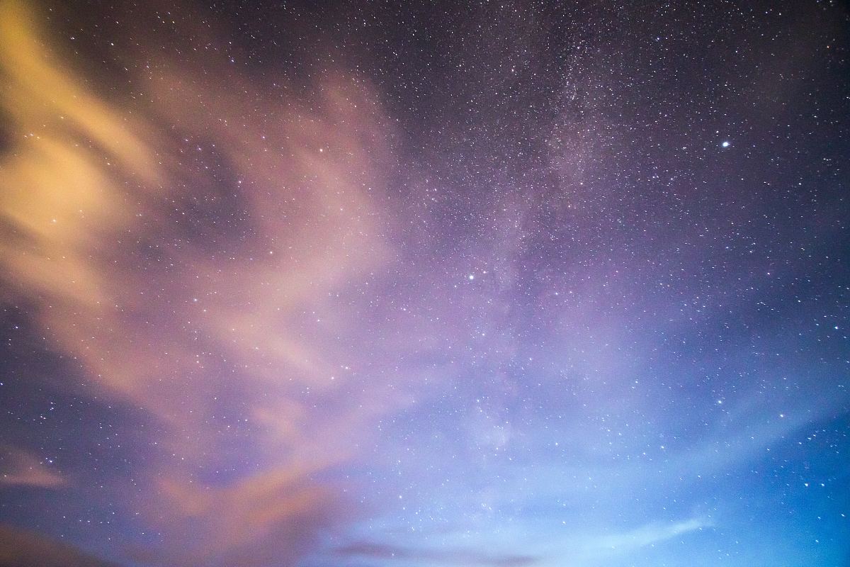 天空,星星,银河和云高清