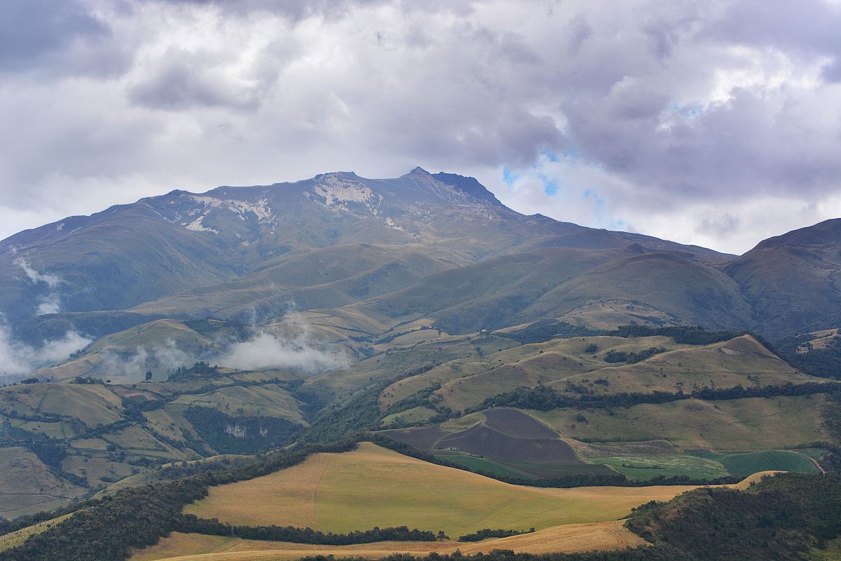 安第斯山脉的乡村景观