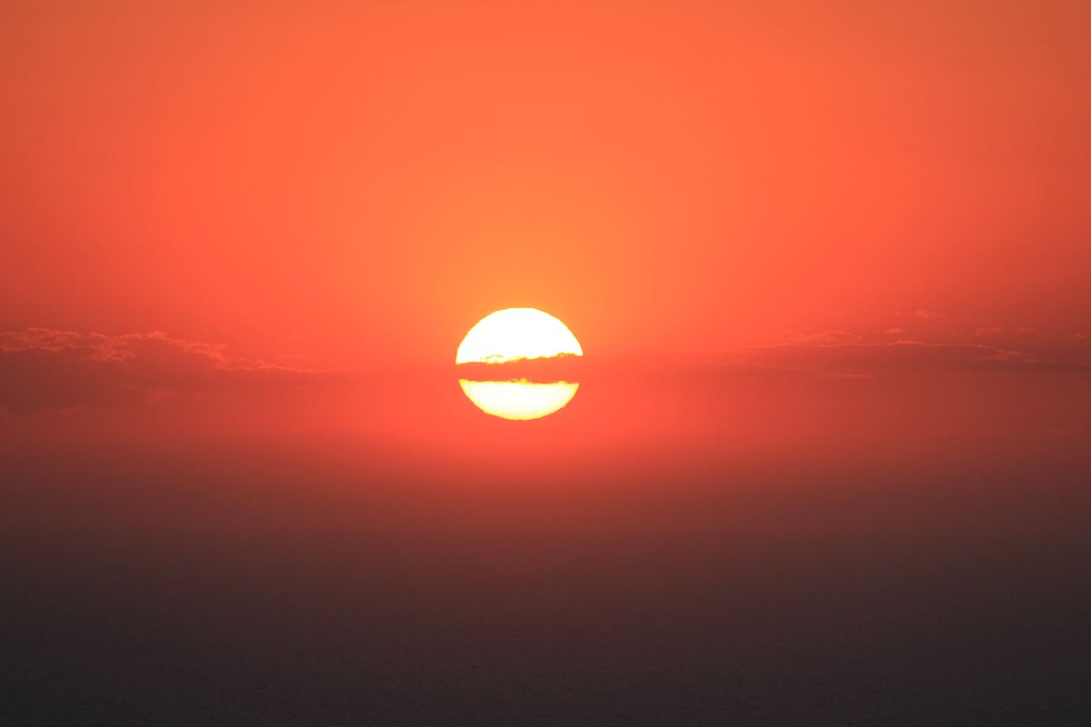 太阳日落日出天空