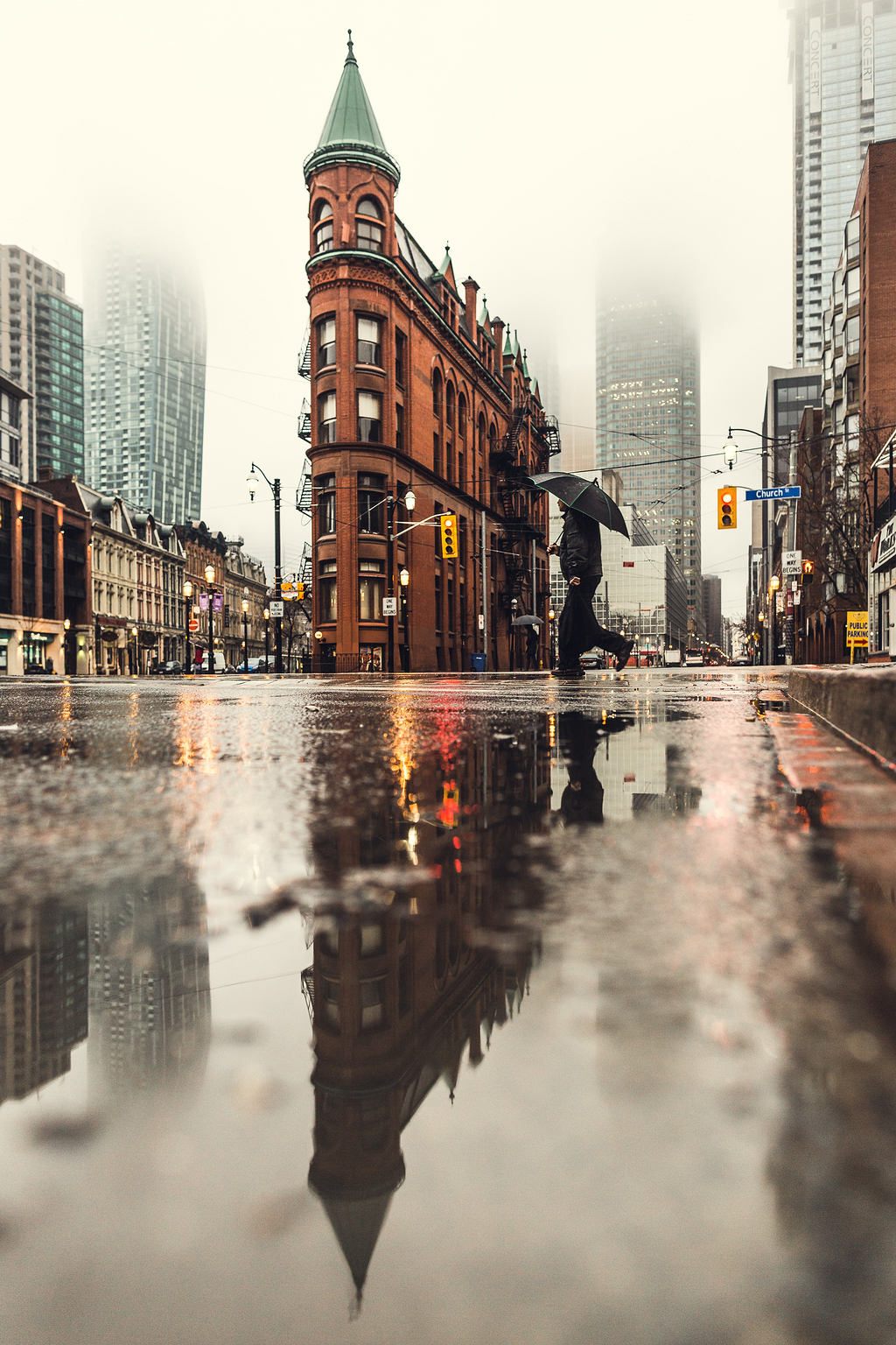 雨天街道