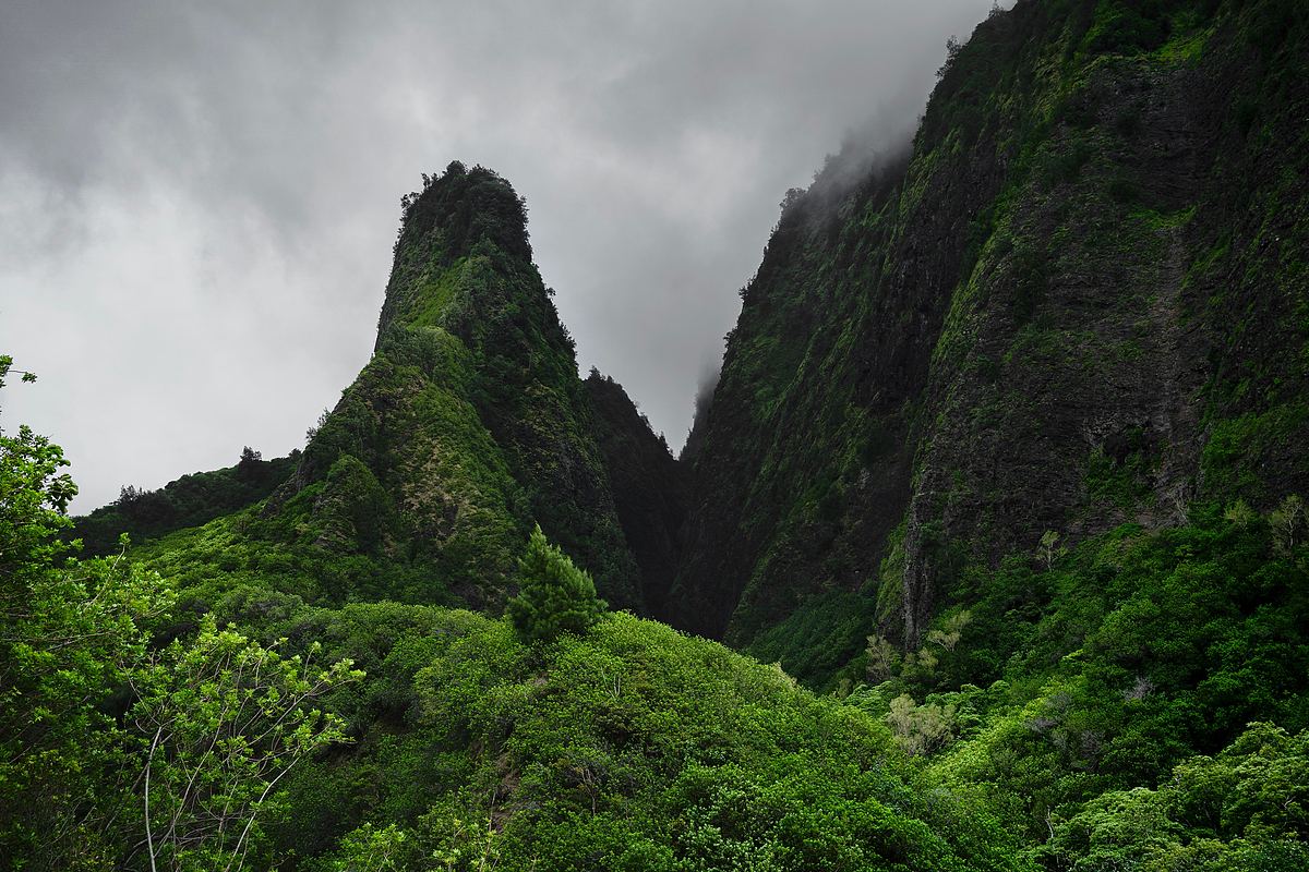 景观,山峰,山顶和高山