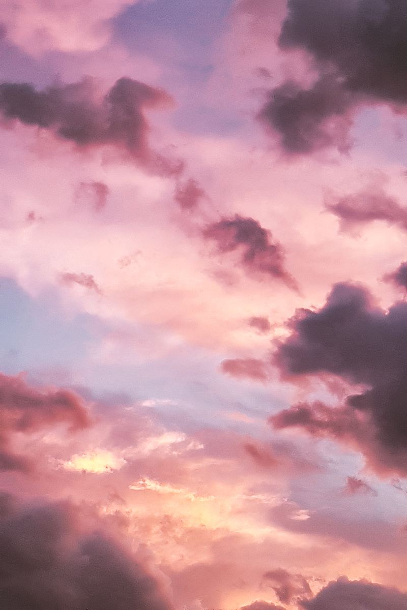 雲彩,天空,粉色和雲彩高清