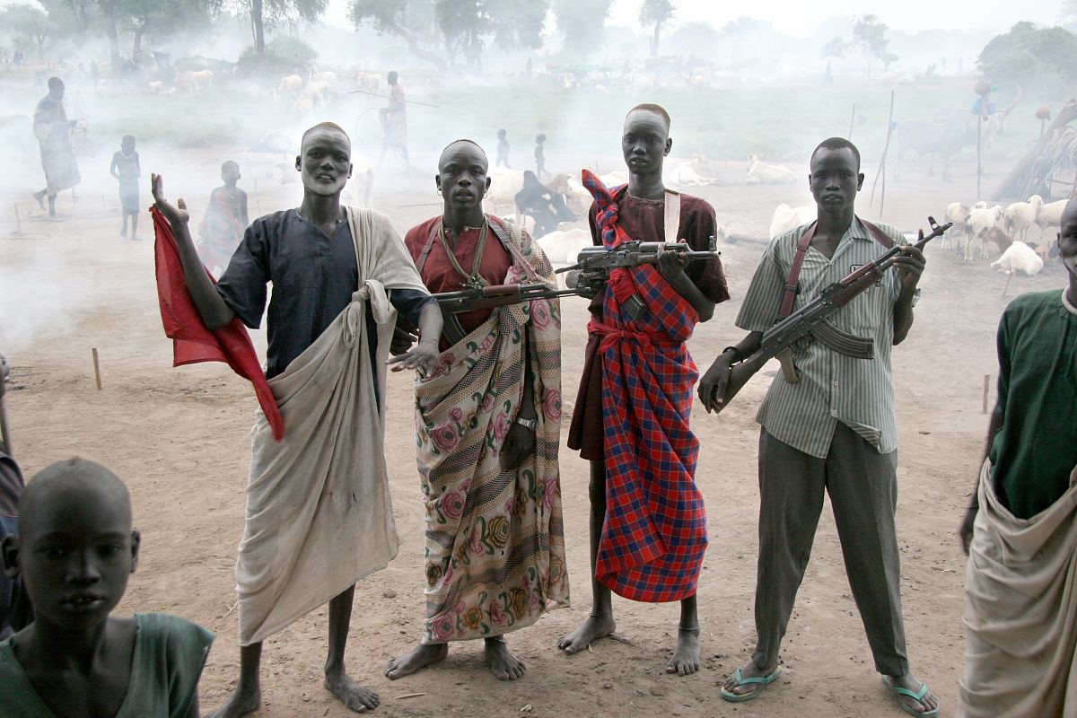 南苏丹丁卡部落