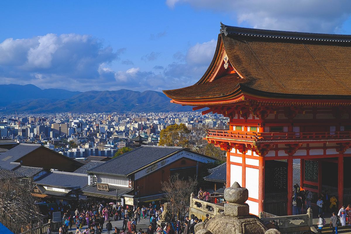京都城市日本和寺庙