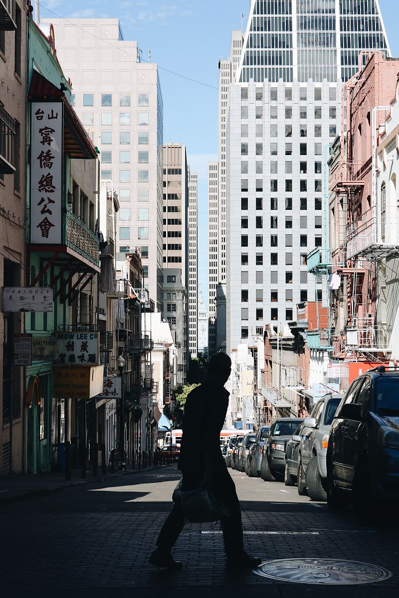 过路,行人,城市生活及圣弗朗西斯科房屋署